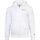 Champion Full Zip Hoodie Sweatshirt - White - XL