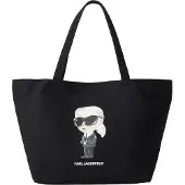 Karl Lagerfeld Ostoskassi 'IKON AQUARELLE' kerma / harmaa / musta / valkoinen