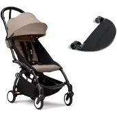 Stokke YOYO³ rattaat jalkatuella Black/Taupe