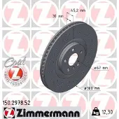 ZIMMERMANN Jarrulevy (1kpl) 150.2978.52