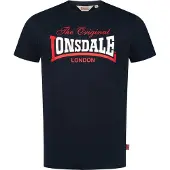 Lonsdale Paita ' Aldingham' laivastonsininen / punainen / valkoinen