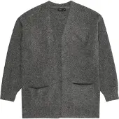 LMTD Nlfnava Ls Long Knit Cardigan Noos - Grey - 134-140