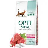 OPTIMEAL™ - Adult & Senior Healthy Skin & Coat Veal Dry Cat Food 10kg - Kissat - Kissanruoka - Kuivaruoka