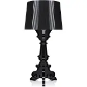 Kartell Design-pöytävalaisin Bourgie, himmennettävä, Musta, Olohuone/ruokailutila, Synteettinen materiaali, Design