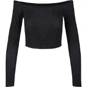 Urban Classics Off Shoulder Glitter Pitkähihainen Paita