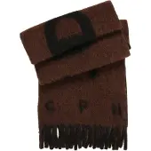 Copenhagen Studios Cph Shawl 13 Wool Mix Dark Brown/Blue - Brown - ONE SIZE