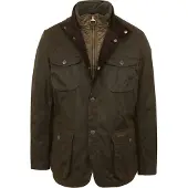 Barbour Ogston Wax Jacket - Khaki green - S