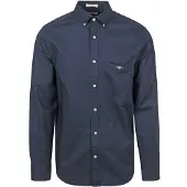 Gant Reg Classic Poplin Shirt - Navy - L