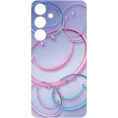 Samsung Smiley Flipsuit Card for Galaxy S24+ Mirror Purple