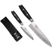 Yaxell Tsuchimon 36753, 3-piece gift set chef's knife, utility knife and knife sharpener