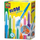 SES Creative Airbrush Blow Kynät Yellow-5-10 Y Keltainen 5-10 vuotta Pojat, Tytöt