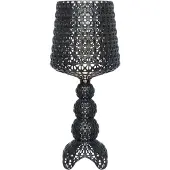 Kartell Design-pöytävalaisin Mini Kabuki, himmennettävä, Musta, Olohuone/ruokailutila, Synteettinen materiaali, Design