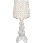 Kartell Pöytävalaisin , Mini Kabuki, himmennettävä, Valkoinen, Olohuone, Muovi, Design