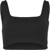 Girlfriend Collective Tommy Bra, Square-Neck - Black - XL