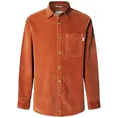Pepe Jeans for man. PM3090844 Clayton orange shirt (S), Casual, Cotton, Long sleeve