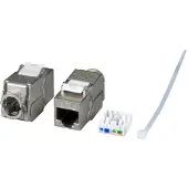 Efbe-Schott Elektronik E-200100, Tasainen, Metallinen, RJ-45, IDC, Naaras, Naaras