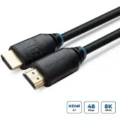 Microconnect 2.1 HDMI Ultra High Speed -näyttökaapeli, 10m, musta