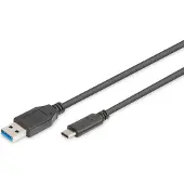 Digitus USB TYPE-C CONNECTION CABLE, TYPE C TO A (AK-300136-010-S)