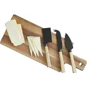 Hâws Santo Cheese Set 3 Knives And Cutting Board - Brown - ONE SIZE
