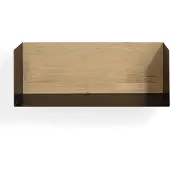 Ethnicraft U shelf 55x20 cm tammi/musta metalli
