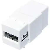 Logilink NK0017, Tasainen, Valkoinen, USB A, USB B, Naaras, Naaras