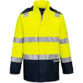 Portwest FR605 Bizflame Hi-Vis lämpövuorellinen ja sateenkestävä valokaarisuojattu takki
