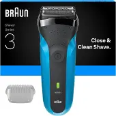 Braun Series 3 310s, Folie parranajokone, 2 SensoFoil, Sort, Blå, LED, Akku, Nikkelimetallihydrid (NiMH)