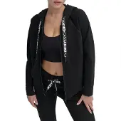DKNY Two Tone Logo Drawcord Kokovetoketjullinen Collegepaita
