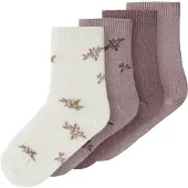 Name it Nmfwak Wo/Bl 4P Sock - Cream - 19-21