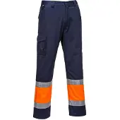 Portwest L049 kevyet hi-vis kaksisävy combat-housut