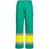 Portwest L049 kevyet hi-vis kaksisävy combat-housut