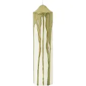 Ferm Living Dryp kynttilä Oliivinvihreä, 20 cm