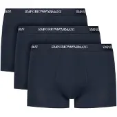 Emporio Armani for man. EM000259_AF14132 Set of 3 navy blue boxers (XXL), Black, Homewear, Synthetic