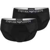 Emporio Armani for man. EM000251_AF14134 Set 2 Max briefs black (XL), Homewear, Viscose