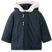 Mango Hooded Anorak With Buttons - Navy - 3-4