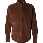 Only & Sons Onsmichael 18W Reg Cord Stretch Ls Noos - Khaki green - XL