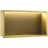 REA KYLPYHUONEHYLLY LED 30x60 brush gold