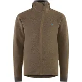 Klättermusen Men's Hödur Hooded Zip Dark Sand Välikerrospuserot XL