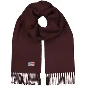 Lexington Recycled Wool Blend Scarf - Burgundy - ONE SIZE