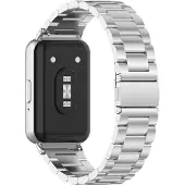 INF Ruostumattomasta teräksestä valmistettu kellohihna Samsung Galaxy Fit 3:lle Silver