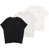 Abercrombie & Fitch T-paita - 3 kpl - Valkoinen/Musta/Harmaa mel - - 11-12 v (146-152) - T-paidat