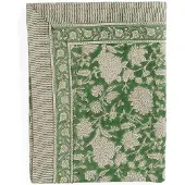Chamois - Indian Rose Pellava pöytäliina 145x350 cm Vihreä