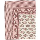 Chamois - Persian Paisley Pellava pöytäliina 150x350 cm Punainen/Vihreä/Valkoinen