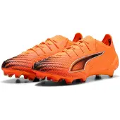 Puma Ultra 6 Ultimate FG Hot Pursuit - Lämpöpalo/Musta/Hehkuva punainen - Nurmi (FG), koko 43