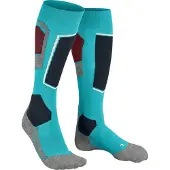 Falke Women's SK4 Knee-High Socks Peacock Blue Hiihto- ja laskettelusukat 37-38