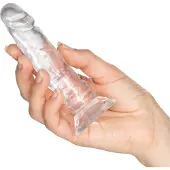 Willie City Aidonkaltainen Kirkas Dildo Imukupilla 13 cm - Clear