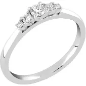 Sandberg Taivaanranta 0.18ct rivitimanttisormus V-395w-SYN-160