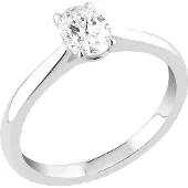 Sandberg Taivaanranta 0.50ct ovaali laboratorio timanttisormus M-245w-SYN-155