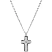 Nomination Strong Diamond Geometric ristikaulakoru musta timantti 028344/004