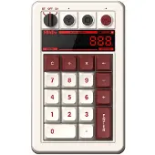 8Bitdo Retro 18 Mechanical Numpad - Langaton Numeronäppäimistö - Fami Edition